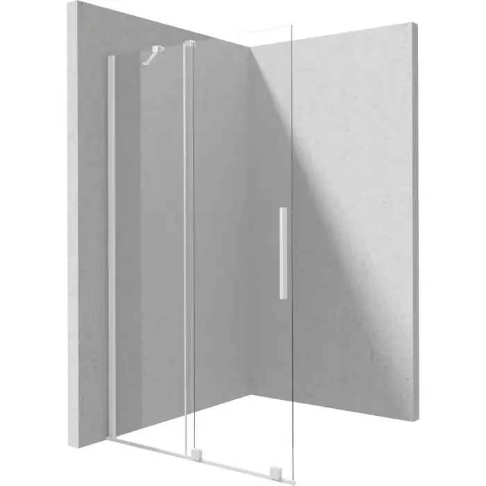 Super okazja | Walk-in przesuwny prizma, bianco 120x195 cm KTJ A32R