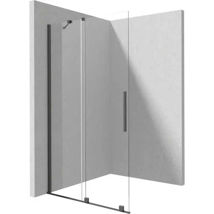 Sprawdzony wybór - Walk-in przesuwny prizma titanium 140x195 cm KTJ D34R