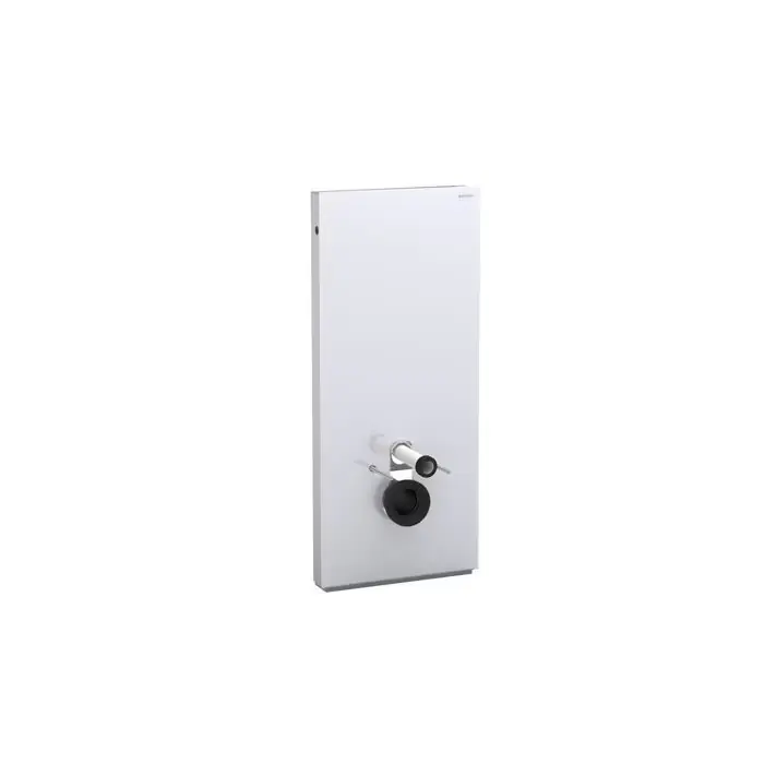 Moduł sanitarny monolith do wiszącej miski wc, 114 cm, okładzina przednia ze szkła okładzina frontu szkło białe, okładzina boczna aluminium 131.031.SI.5 | Top oferta