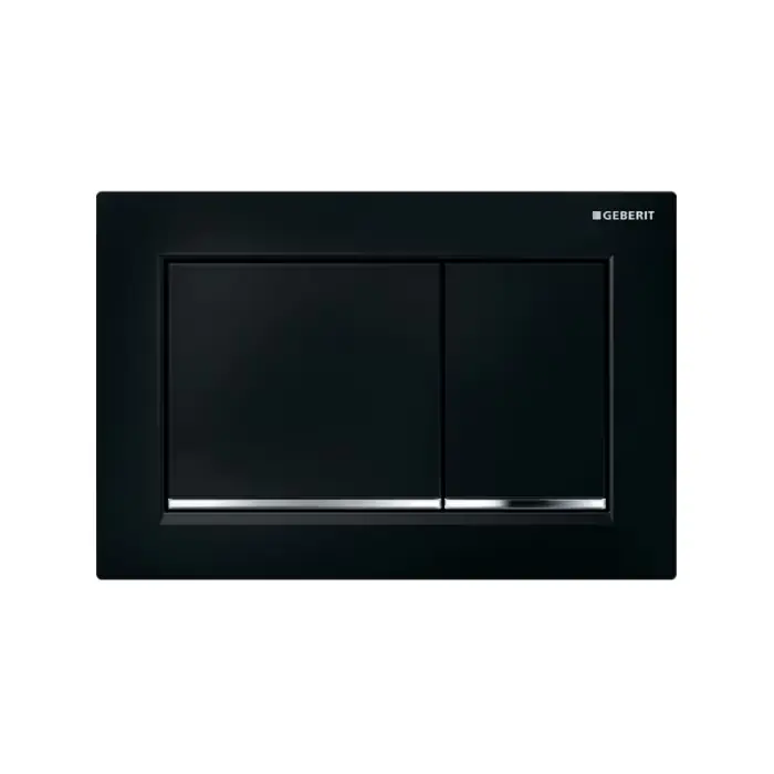 Świetna oferta | Omega20 przycisk, przedni/górny czarny/chrom błyszczący/czarny 115.080.KM.1