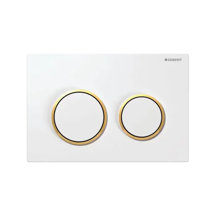 Omega20 przycisk, przedni/górny biały/złoty/biały 115.085.KK.1 - Wyjątkowa oferta
