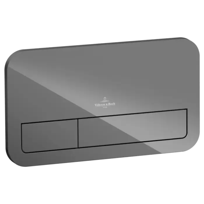 Łatwy zwrot | Systemy instalacyjne viconnect przycisk spłukujący do wc 200g, 2 ilości spłukiwania, glass glossy grey 922400RA