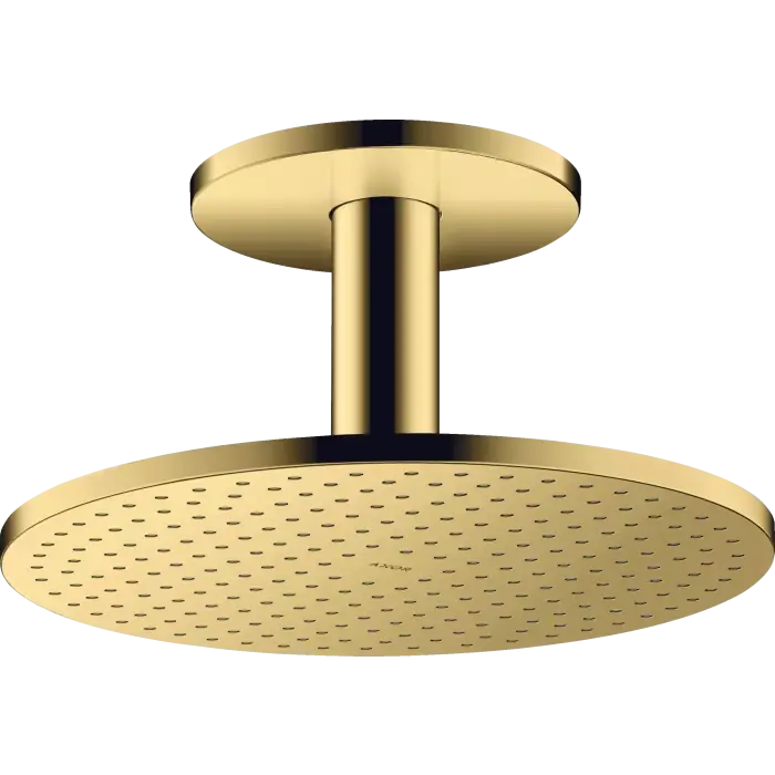 Ostatnie egzemplarze | Showersolutions głowica prysznicowa 300 2jet z przyłączem sufitowym złoty optyczny polerowany 35304990