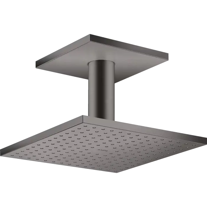 Showersolutions głowica prysznicowa 250/250 2jet do montażu w suficie czarny chrom szczotkowany 35312340 - Nie zwlekaj