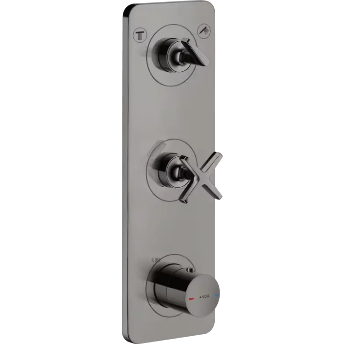 Citterio e moduł termostatyczny 380/120 do 2 odbiorników z płytką, podtynkowy czarny chrom polerowany 36703330 | Oferta dnia