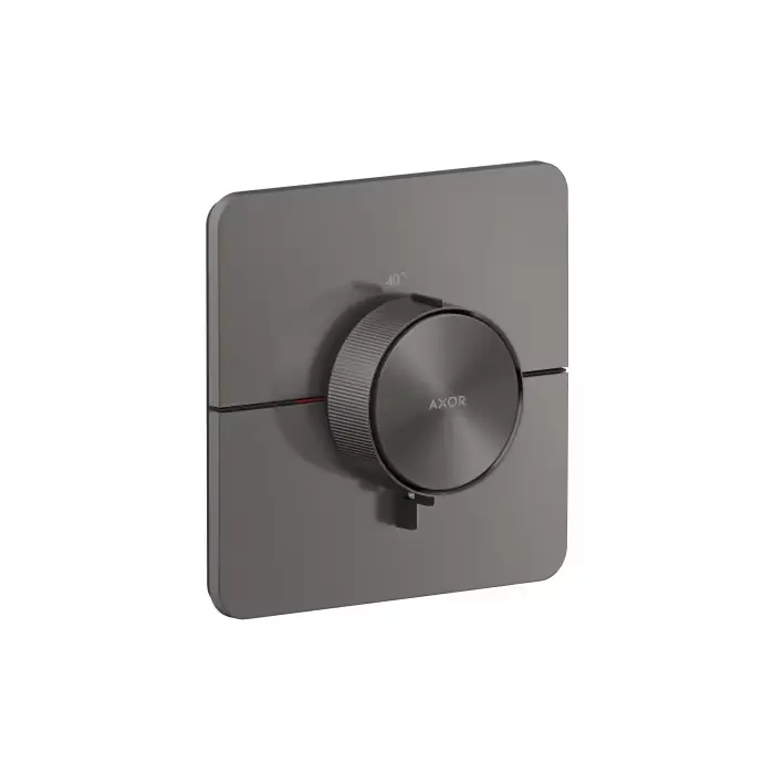 Dodaj do koszyka | Showerselect id bateria termostatyczna highflow, softsquare, podtynkowa czarny chrom szczotkowany 36775340