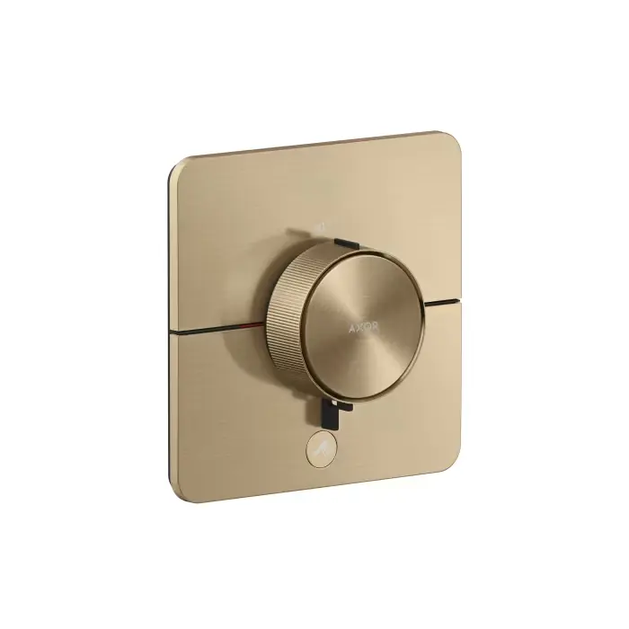 Showerselect id bateria termostatyczna highflow do 1 odbiornika z dodatkowym wyjściem, softsquare, podtynkowa brąz szczotkowany 36778140 - Hit