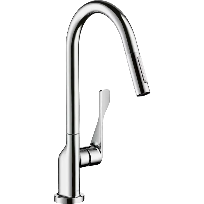 Citterio bateria kuchenna 250 z wyciąganą wylewką czerwony złoty polerowany 39835300 - Top oferta