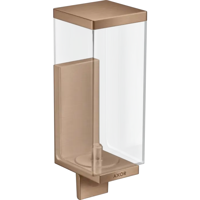 Universal rectangular dozownik mydła w płynie czerwony złoty szczotkowany 42610310 - Hit sprzedaży