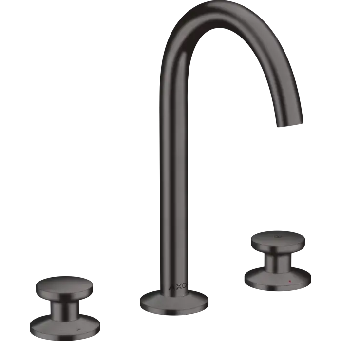 Ulubieniec klientów | One 3-otworowa bateria umywalkowa select 170 z kompletem odpływowym push-open czarny chrom szczotkowany 48070340