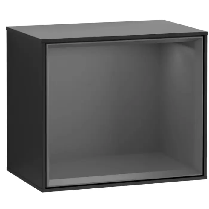 Finion półka, z oświetleniem, 418 x 340 x 270 mm, black matt lacquer / anthracite matt lacquer G580GKPD | Jakość premium