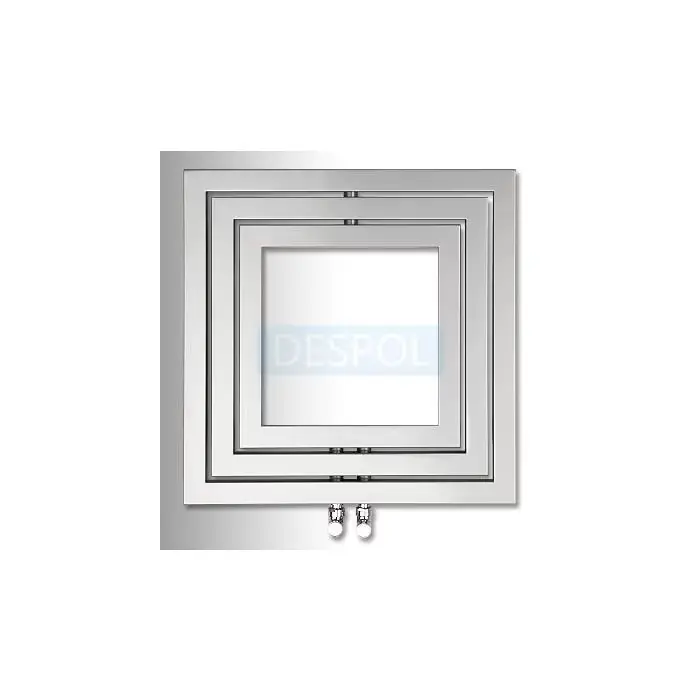 Grzejnik dekoracyjny libra l-606 wymiary 600x600 mm, rozstaw podłączeń 50 mm, moc 428 w, seria libra L00060006001410E1000 - Ograniczona ilość