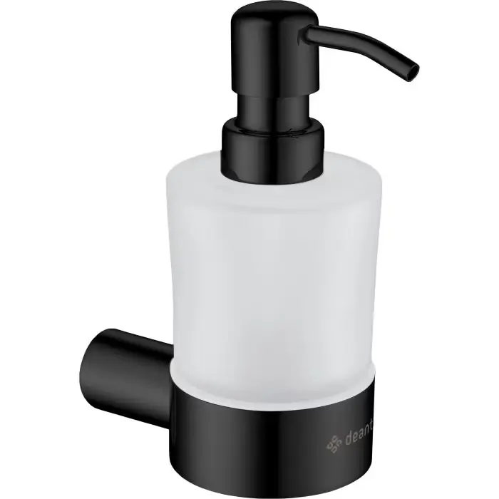 Outlet - round dozownik mydła, ścienny, nero ADR N421OUTLET | Właśnie dodano