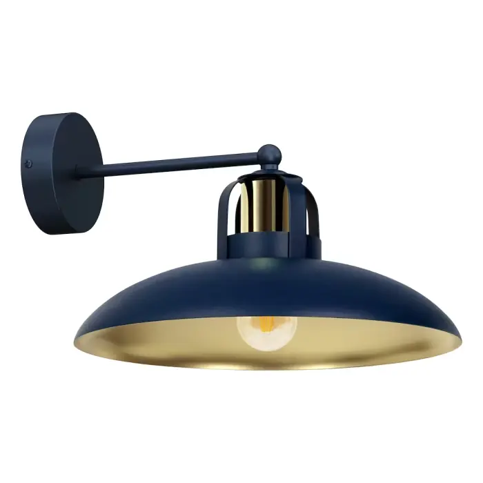 Kinkiet felix navy blue/gold 1xe27 MLP7712 | Bezpośrednio z fabryki