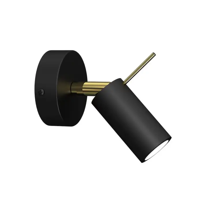 Tylko dziś | Kinkiet preston gold/black 1x mini gu10 MLP7634