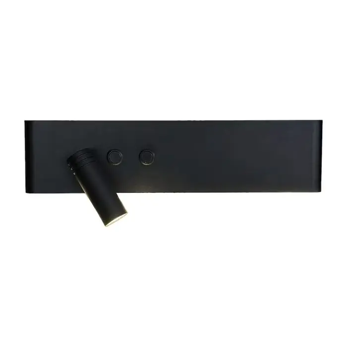 Kinkiet resort czarny lewy 10w + 3w led 4000k ML1570 - Nowość w ofercie