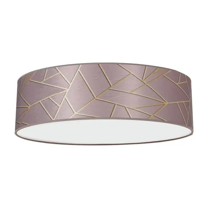 Hit - Lampa sufitowa ziggy pink gold/pink 3xe27 o50cm MLP7586