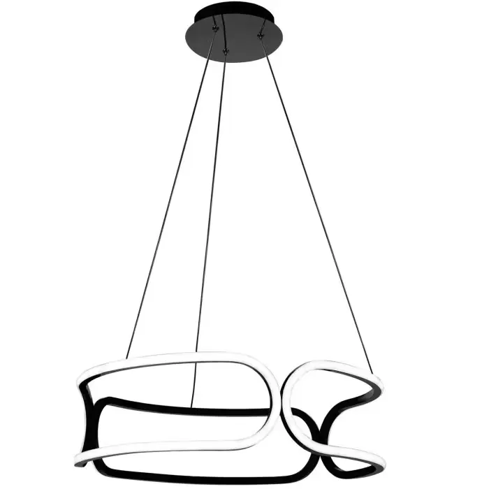 Lampa sufitowa z pilotem plafon led app790-cp trio czarna OSW-07901 - W sprzedaży