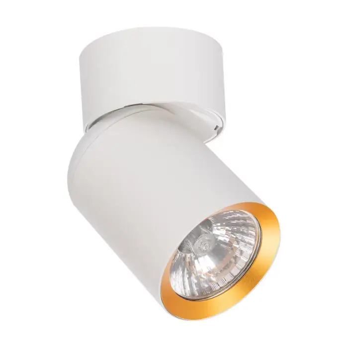 Szybka wysyłka - Spot andy 1xgu10 biały + złoty ML9932
