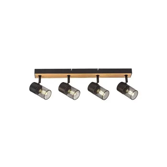 Metta lampa punktowa ip20 dąb e14 4x max 40 71154 - Mega okazja