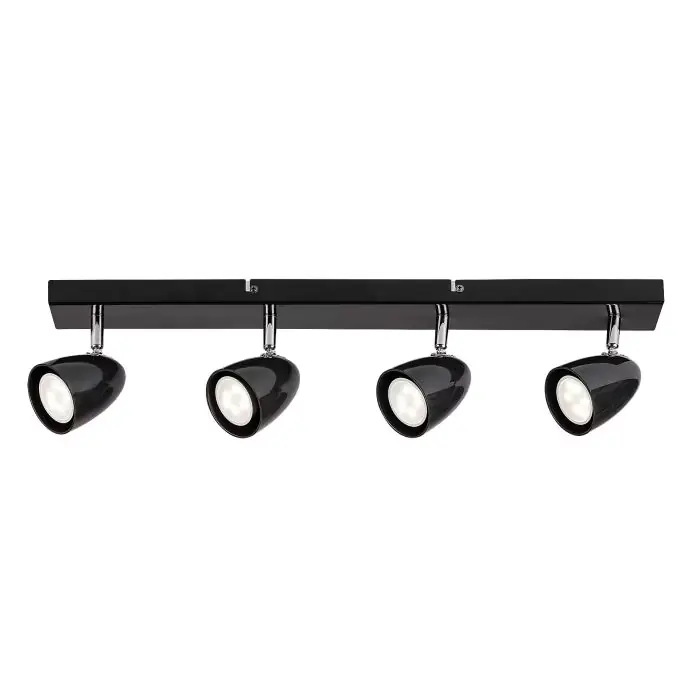 Perico spot sufitowy czarna gu10 4x max 5w ip20 73021 | Oferta