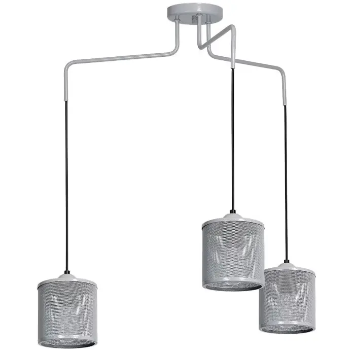 Lampa wisząca louise grey 3xe27 MLP645 | Super okazja