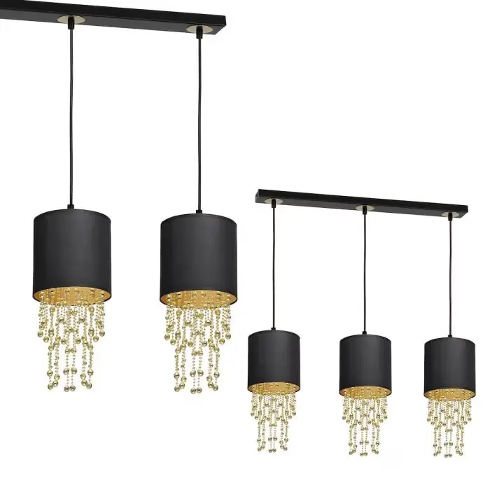 Lampa wisząca almeria black/gold 3xe27 MLP64400 - Ostatnie egzemplarze