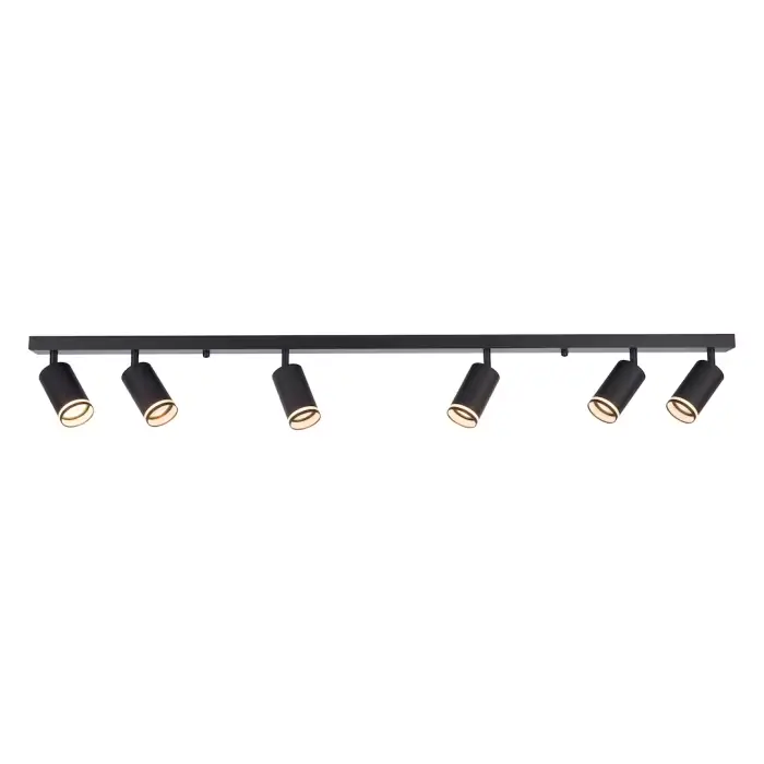 Szybka dostawa | Oprawa pipe ring spot czarny 6xgu10 ML2075