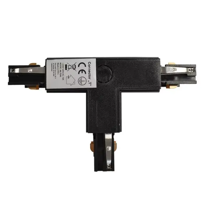 Popularny produkt - łącznik lampy track light czarny 3-obwodowy typ t ur ML7096