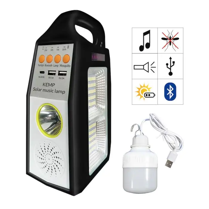 Świetna cena | Lampa solarna kemp 5w 6500k EKO0549