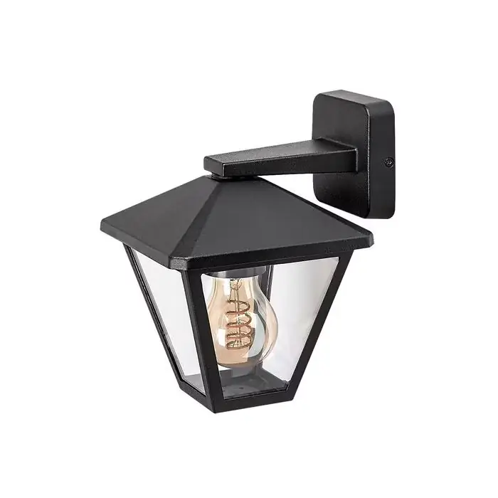 Paravento zewnętrzna lampa ścienna ip44 czarny e27 1x max 40 7147 - Sprawdzony produkt