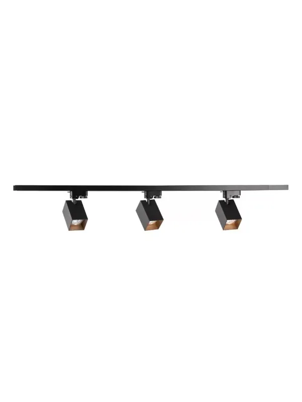 Lampa szynowa listwa SQUARE 1-fazowa 1m zestaw 3 x gu10 czarno/złoty GoldLux 321732 | Nowość już dostępna