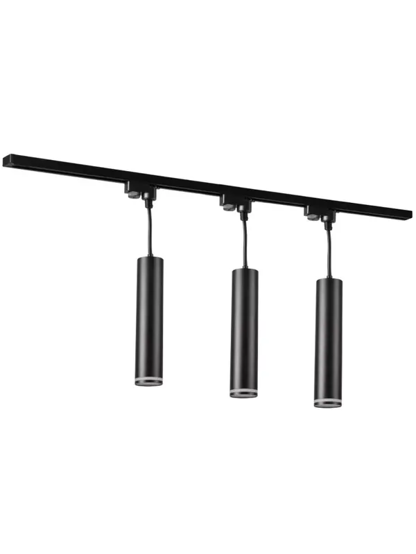 Dobra cena - Lampa szynowa listwa PARIS 1-fazowa 1m zestaw 3 x gu10 czarny GoldLux 321572