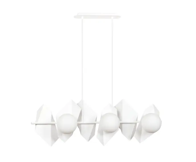 Żyrandol Emibig 6xE14 40W DRIFTON 6 WHITE 637/6 - Rabat