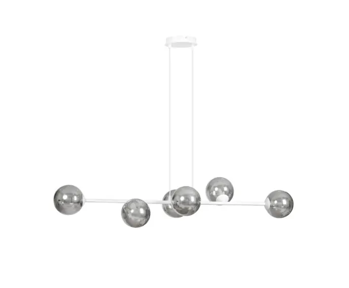 Żyrandol Emibig 6xE14 40W ROSSI 6 WH/SR 878/6 | Ograniczona ilość