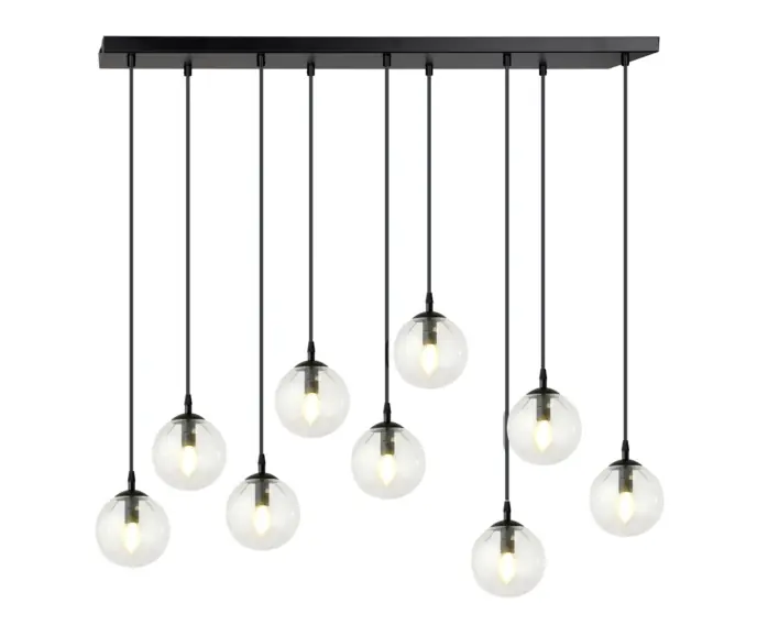 Żyrandol Emibig 9xE14 40W COSMO 9 BL/TRANSPARENT 711/9 - Produkt premium