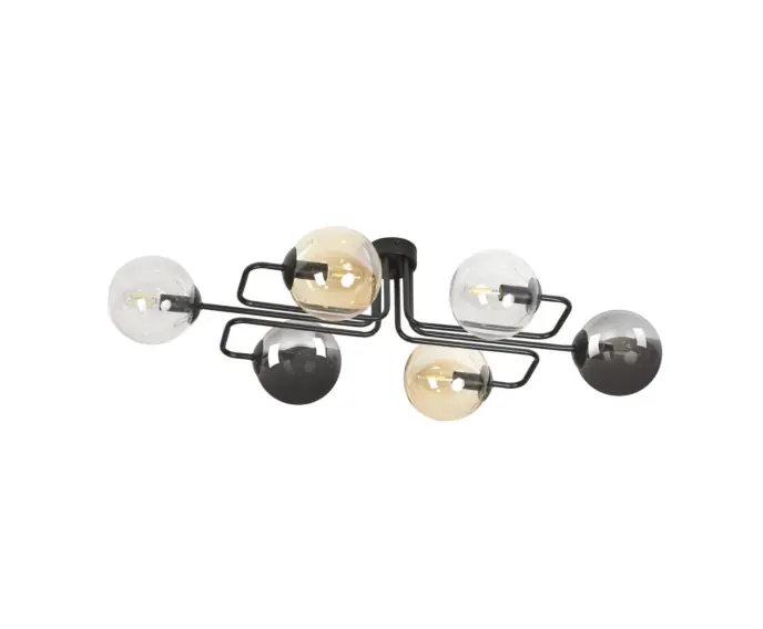 Żyrandol Emibig 6xE14 40W BRENDI 6A BL/MIX 1 834/6A1 | Cena obniżona