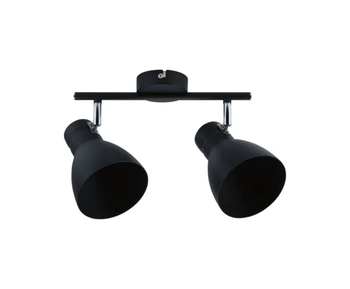 Jeszcze taniej | Lampa sufitowa Reflektor Davy max. 2x20W E27 czarny Paulmann PL66760