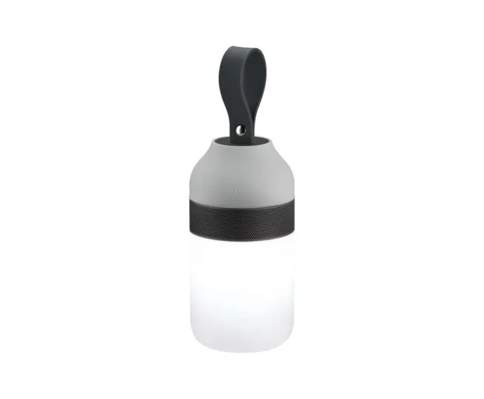 Łatwy zwrot - Lampa przenośna Clutch Sound IP65 3000K 1,5W 5V USB głośnik Paulmann PL94212
