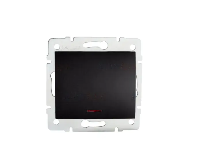 Łącznik zwierny dzwonek z LED LOGI czarny mat Kanlux 33632 - Oferta
