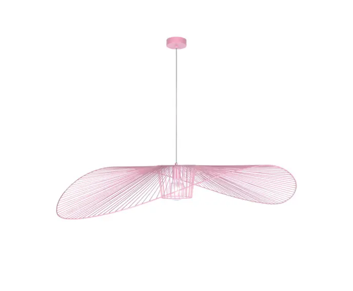 Świetna oferta - Żyrandol różowy nowoczesny druciany Kaja KAPELUSZ KP-21