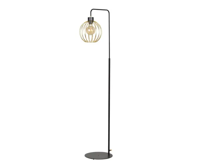 LAMPA STOJĄCA Emibig 1xE27 60W PINETA LP1 BLACK/GOLD 559/LP1 | Kupuj bezpiecznie