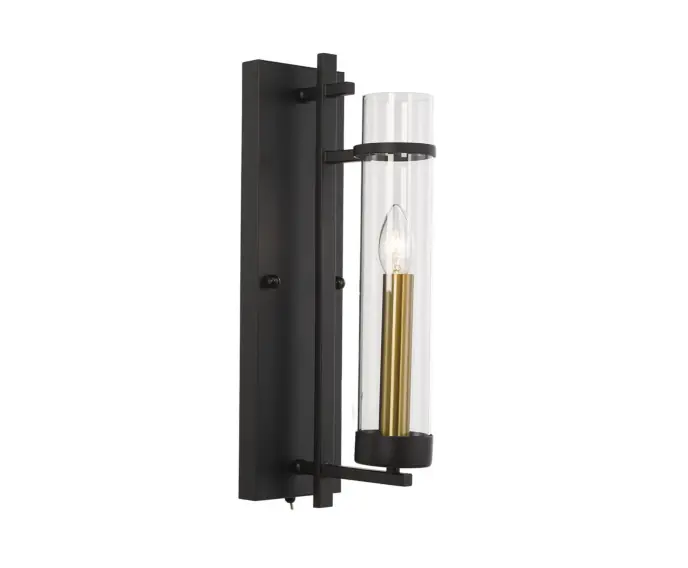Kinkiet ścienny Italux Aspen LED klasyczny czarny WL-31186-1A-BL - Na stanie