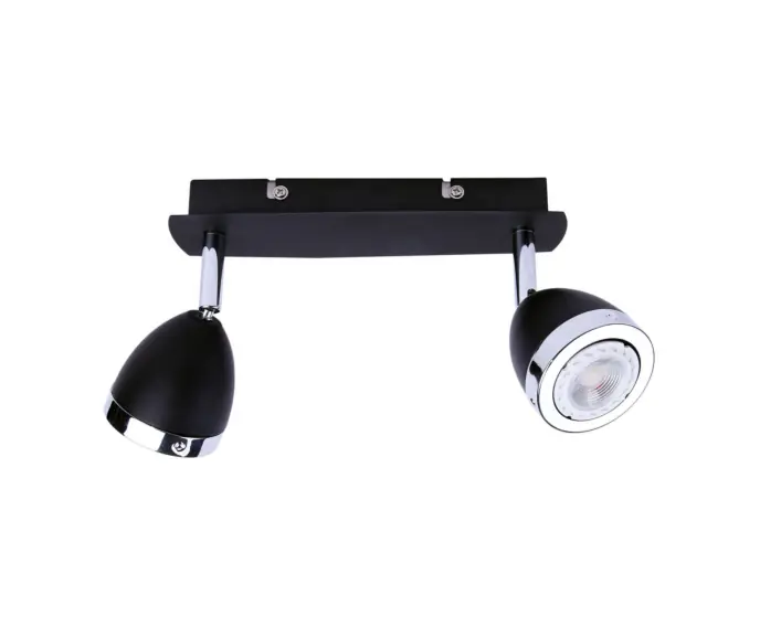 Lampa ścienno-sufitowa Italux Calasa nowoczesna czarny mat SPL-9372-2A BL | Tylko przez ograniczony czas