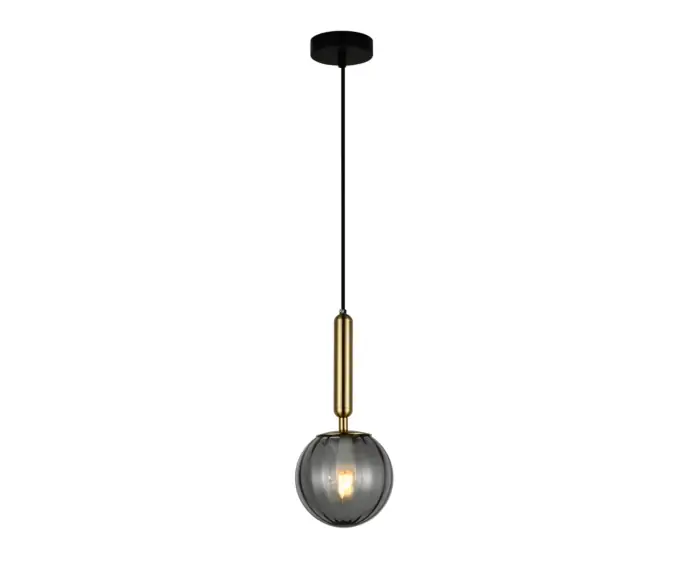 Kup dziś - Lampa wisząca Italux Ravena nowoczesna mosiądz PND-2324-1 BRO+SG