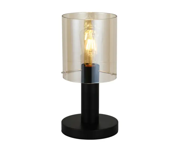 Wyjątkowa oferta | Lampa stołowa LED Italux Sardo nowoczesna czarna TB-5581-1-BK+AMB