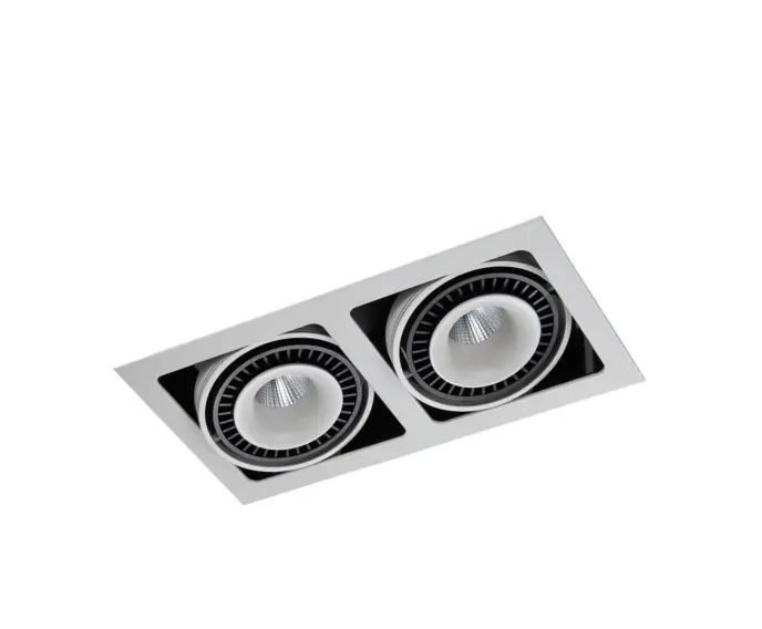 Końcówka serii - Oprawa podtynkowa Alesso Italux LED biała ruchoma GL7116-2/36W WH+BL
