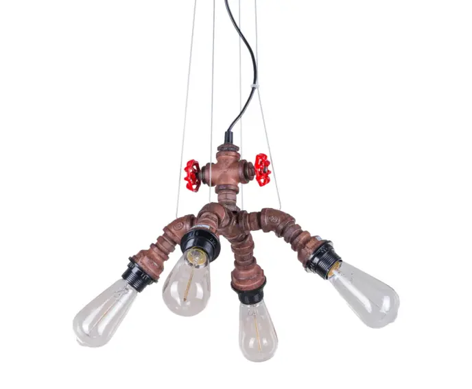 Oferta | Żyrandol Italux Manila industrialny brązowa MDM-2846/4A RUST