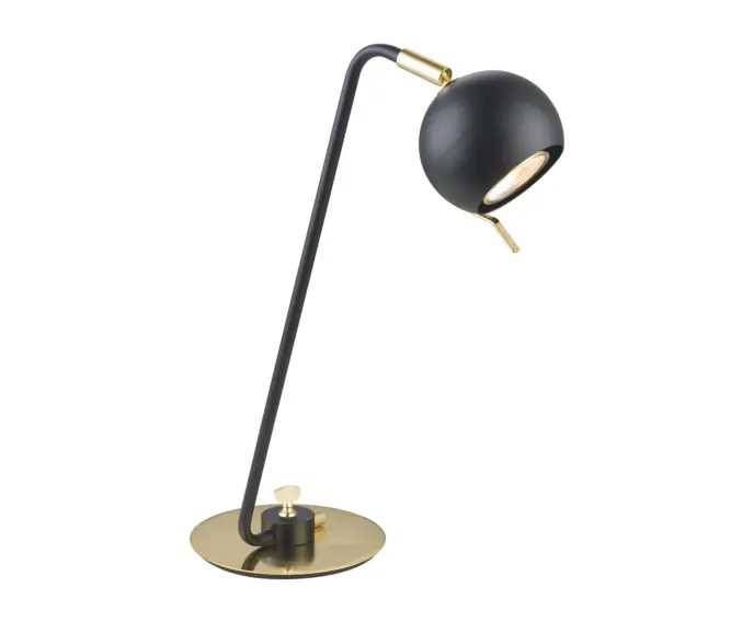 Cena po obniżce - Lampa biurkowa Italux Charissa industrialna czarna MT-H16049TLK-1-B