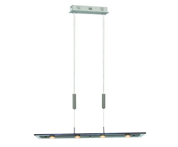 Żyrandol Italux Savio LED nowoczesny chrom P0795A SMOKY | Zniżka